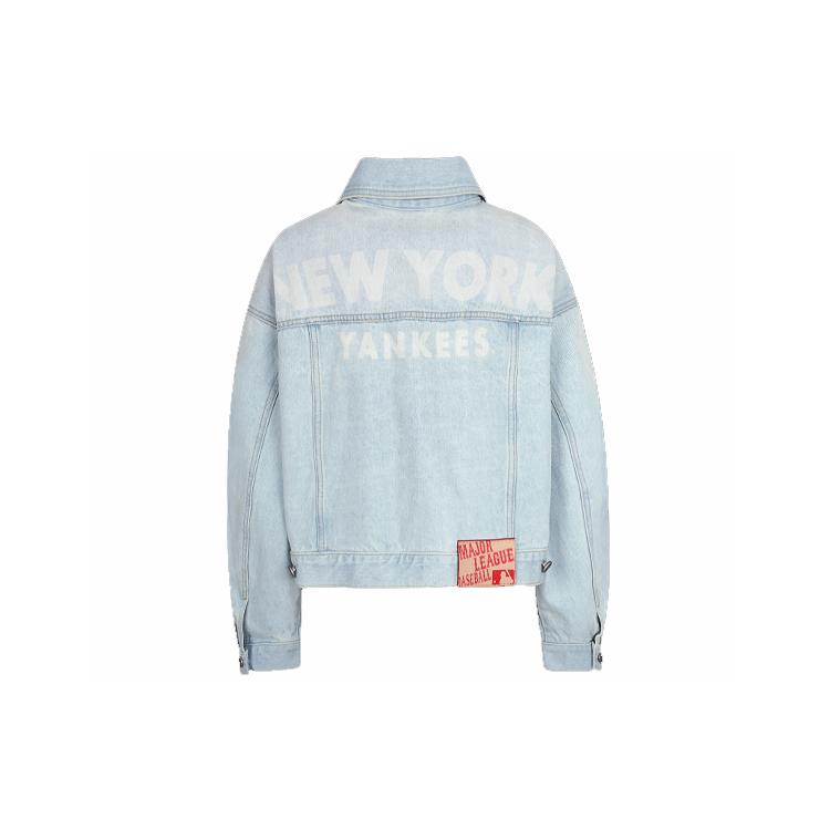 MLB Denim Jackets Unisex Blue Lapel Moderate Straight Fit 31JPN4011-50U