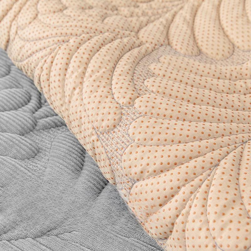 Cojín de sofá Universal para las cuatro estaciones, funda de sofá de cuero de alta calidad, antideslizante, sencilla y moderna, cojines de asiento de pana de Color sólido