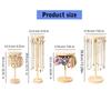 Fashionable Adjustable Sturdy Wood Necklace Holder Creative Jewelry Display Stand Portable for Space Saving Storage