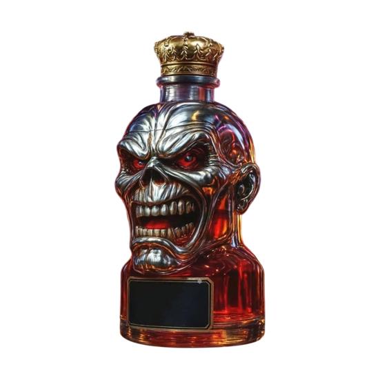 300ML Whiskey Decanter Unique Glass Whiskey Bottle Statue Artistic Liquor Container Iron Lady 50th Anniversary Whisky Gift for Whiskey Lovers