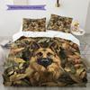 German Shepherd Pattern Bedding Home Decoration Birthday Gift (1 * duvet cover + 2 * pillowcase, without core)