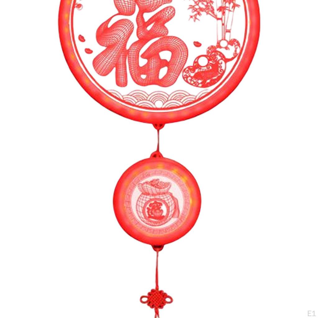 Chinese Spring Festival Light Year Decorations Pendant 3D Ornament Indoor Party Hanging
