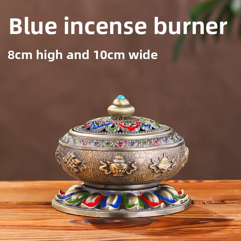 Zen Alloy Incense Burner with Aromatherapy Home Fragrance SandalwoodCenser Elegant Home Decor for LivingRoomOffice Tea Ceremony