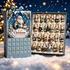 Christmas Advent Calendar 2026 Summer Beach Santa Calendar, 24-Day Acrylic Ornament Set with Tropical Tree Hanging Decor Surfing Figures,