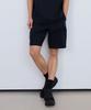 MINDBRIDGE [Air Cool] Air Hole Full Elastic Waist Black Half Pants