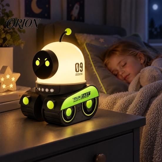 Rechargeable Projection Light Robot Car Projector with 6/12/21 Films, 6 Modes, 3 Educational Lamp Brightness Levels, Night for Bedroom Kids