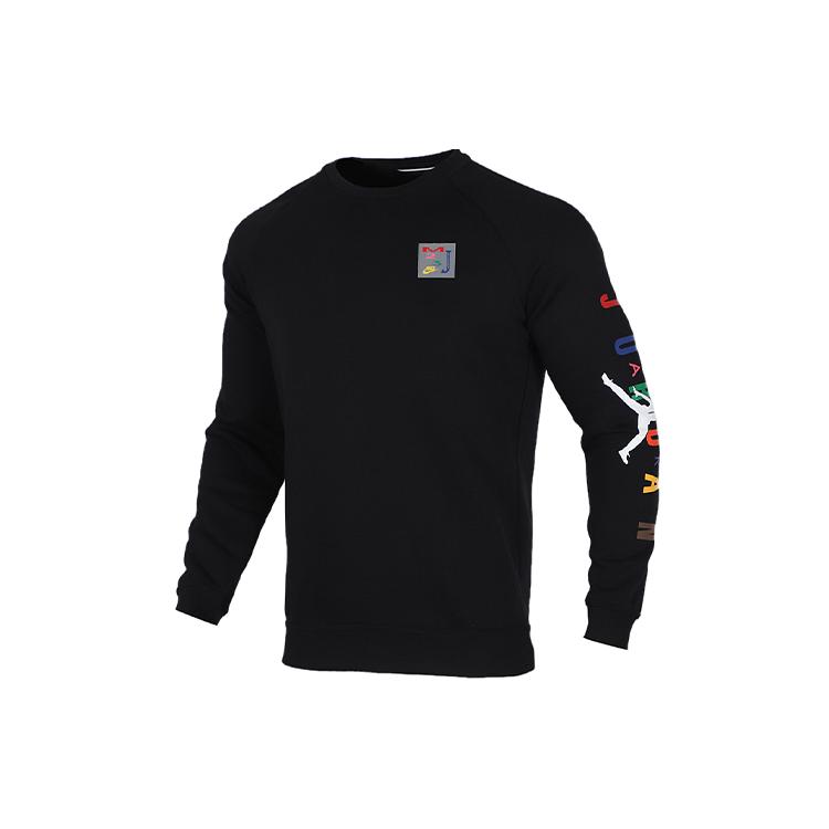 Jordan Felpe Uomo Nero Girocollo Moderato Regolare CT6304-010