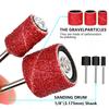 102/132pcs Sanding Drum Set 1/4 3/8 1/2 Inch Sanding Bands With Sanding Mandrels