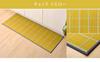 Made in Japan "Selectable Igusa Kitchen Mat" Approx. 43 x 180cm Check Yellow (#8239910) Igusa Kitchen Mat