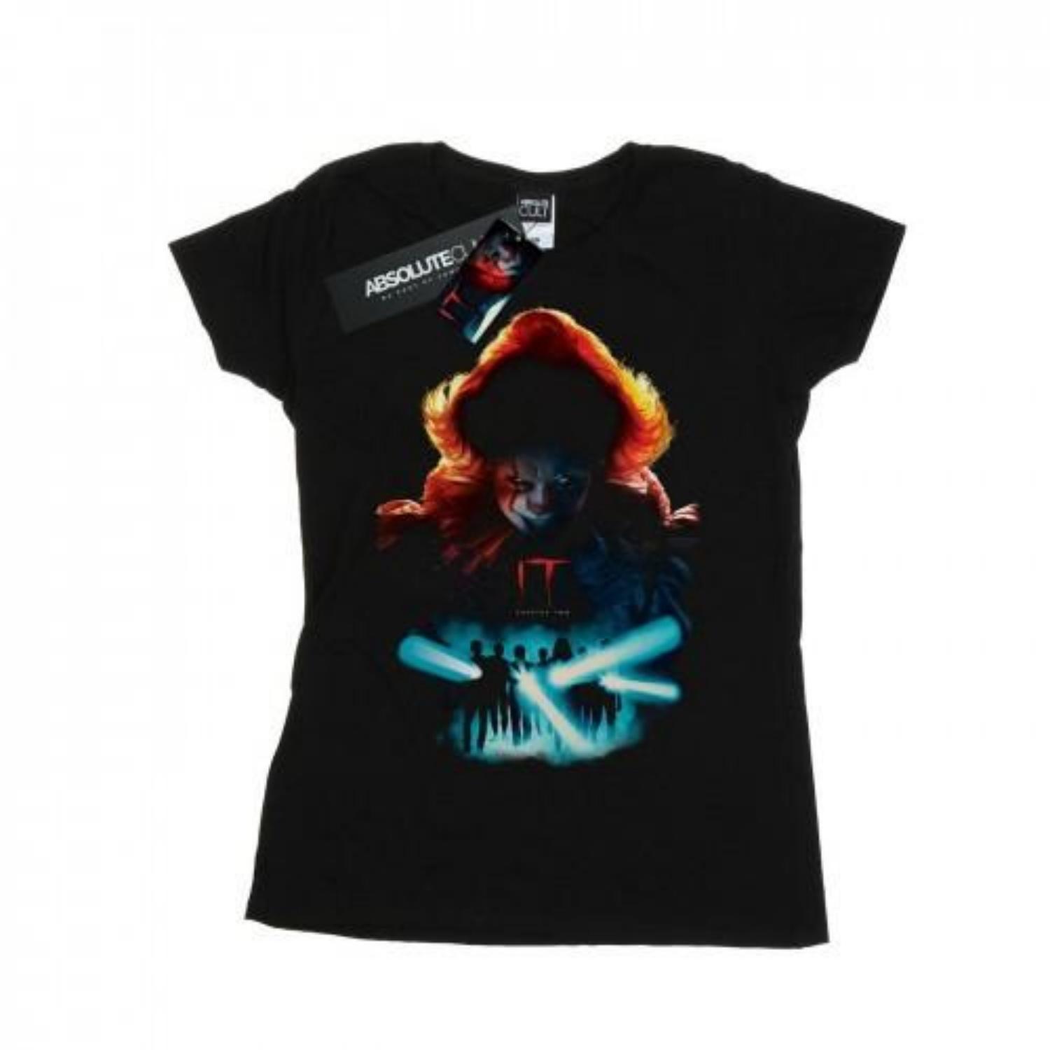 It Chapter 2 Womens_Ladies Poster Flashlights Cotton T-Shirt S чёрный