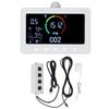 Smart CO2 Detector Carbon Dioxide Controller 2 Channel CO2 Monitor with Relay Power Socket for Tuya APP