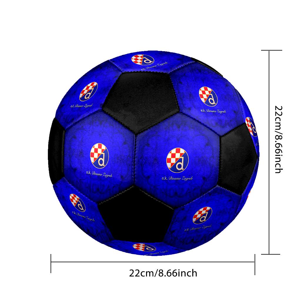 SIZE 5 GNK Dinamo Zagreb Soccer Ball Colorful All Ages Machine Stitched PVC Competition Ready Durable High-Bounce