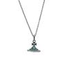 Vivienne Glacier Blue ORB Necklace - Women's European & American Style 3D Planet Saturn Pendant