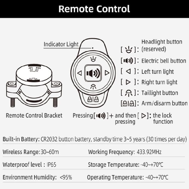 Automatic Dimming Intelligent Bikes Tail Light With Motion Detection Brake Warning for Effortlessly Night Ride