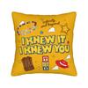I Knew It I Knew You Western Bestie Square Pillow Case TS Cushion Covers Zippered Decor Throw Pillow Case Cover for Home