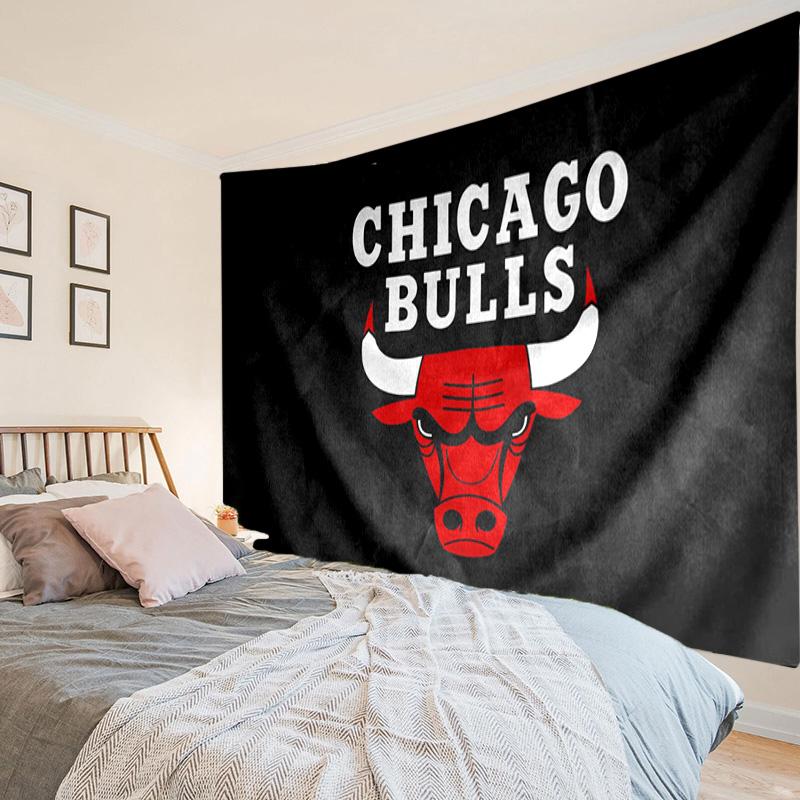 Chicago-Bulls Logo Tapestry, Unique Design Tapestry, Wall Decor for Bedroom,Livingroom, Playroom,Heartwarming Fan Holiday Gifts