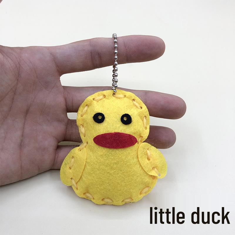 Kit de manualidades para llaveros de animales DIY para niños: Adornos Creativos de Costura No Tejidos