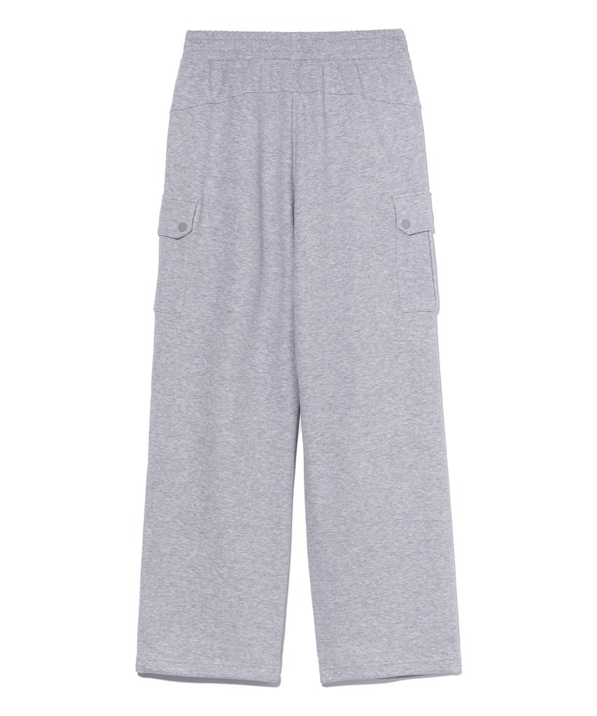 RAYFIKERS Wide Parachute Sweatpants Melange Grey (Mo6Pu192-097)