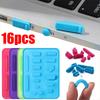 16 Stück Silikon Staubschutzstecker Datenanschluss USB Schutz Set Laptop Universal USB Staubstecker PC Computer Schnittstelle Wasserdichte Abdeckung