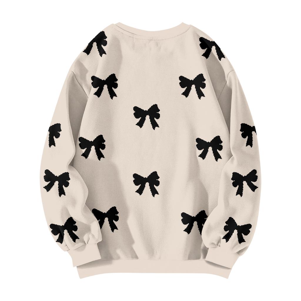 Women  Tops Women's Long Sleeve Sweatshirt Casual Crewneck Loose Fit Pollover Fleece Tops