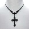 Gothic Bat Cross Necklace For Women With Geometric Pendant And Choker Chain For Travel Style