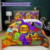 Toxic Crusaders Pattern Bedding,Quilt Set Quilt Cover Pillowcase Home Birthday Gift (1*duvet cover+2*pillowcase,without core)ASJT261020021