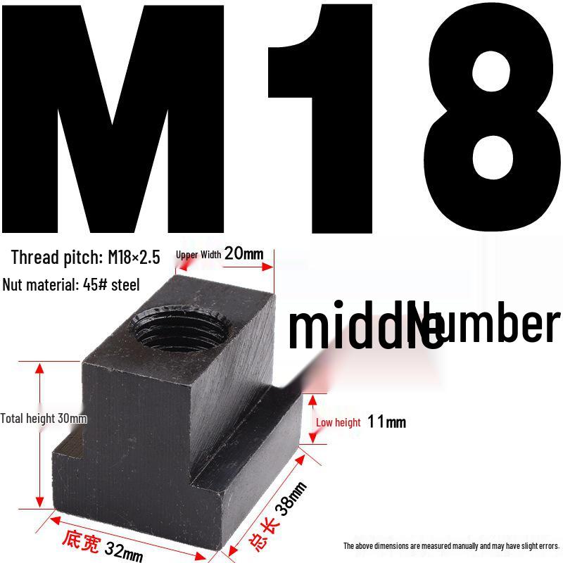 Kangfei 45# Steel T-Nut for M6-M20 Bolts