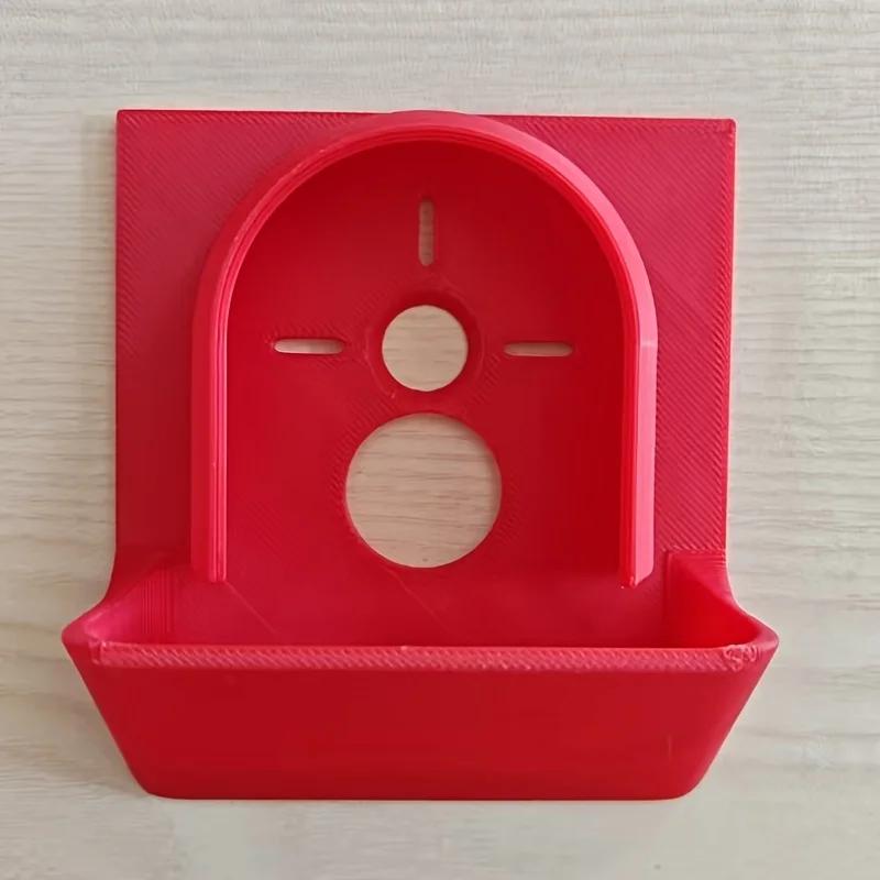 

1pc Rotary Dust Collector Box,Heavy-Duty Plastic Dust Box Compatible with Drill Bits &Accessories,Dust Collector For Woodworking червоний