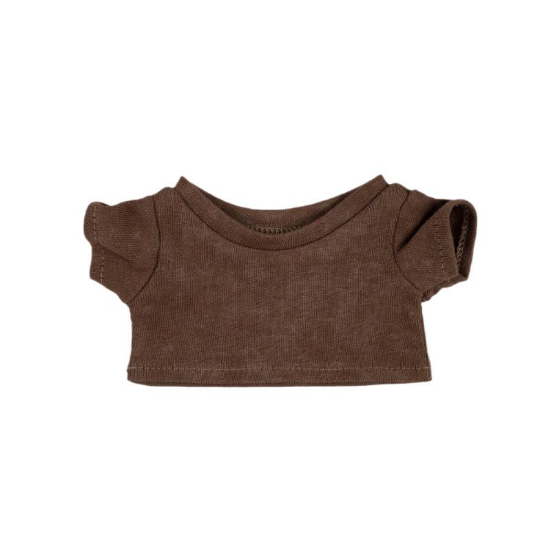 Camiseta de Muñeco de Peluche de Algodón Lindo - Manga Corta Lavada, 10-15-20 CM