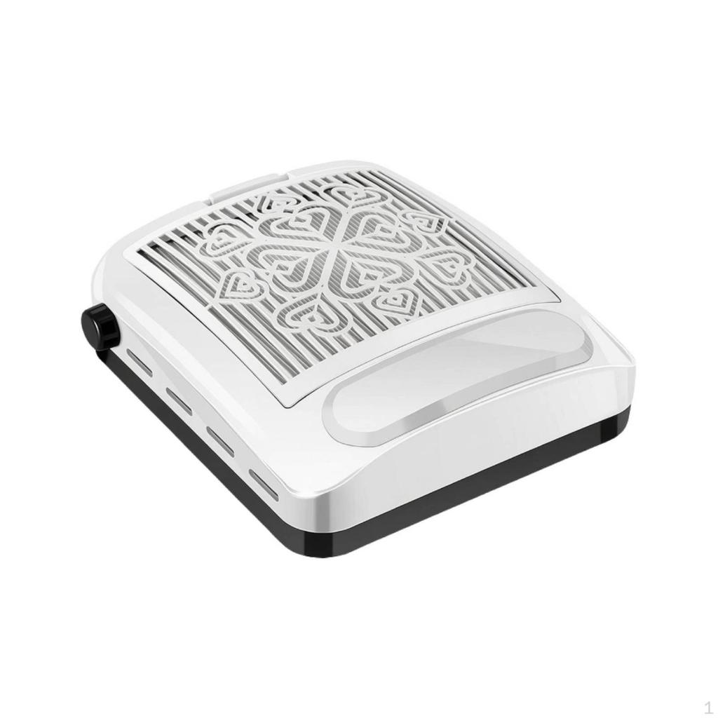 Nail Dust Collector with Hand Rest 100W Desktop Manicure Vacuum for Manicurists,