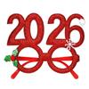 Sweet 2026 Happy New Year Headband Cute Glitter Hair Hoop Exquisite Christmas Headpiece  Cosplay