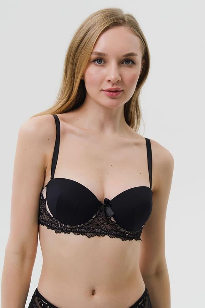 

Бюстгальтер push-up Sambario (97249) 80B прозорий колір чорний