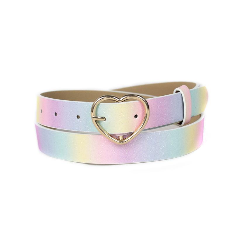 Children's Belt Girl Pink Princess Dress Military Training Girl Belt Dress Jeans Belt