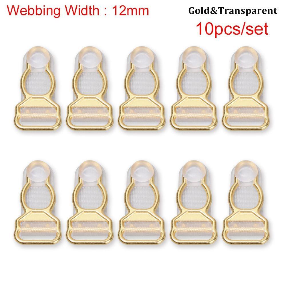 10pcs New 10/12mm Corset Leg Garter Belt Clip Plastic Black Suspender Ends Hooks Lightweight Suspender Clips