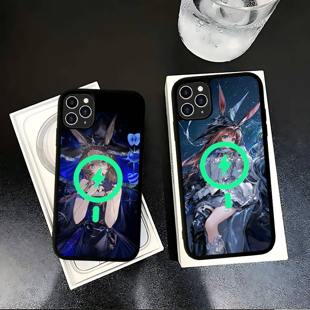 Game Arknights Amiya Magnetic For Magsafe Phone Case For IPhone 17 Air 16 Pro Max 15 14 13 12 11 Protective Cover