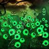 Scary Solar Eyeball Lights Outdoor Halloween Decor Waterproof Green LED Stake Lights for Garden Pathway Lighting Party Decor