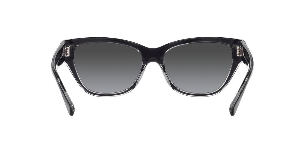 Sunglasses HC8370F CH660 GRAY GRADIENT Lens 56 [Coach] BLACK/TRANSPARENT Frame/GREY