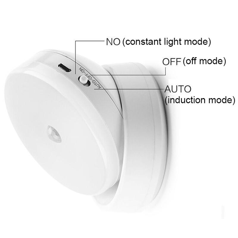 Led Night Light Usb Charging Intelligent Human Induction For Bedside Cabinet Home Wardrobe Lighting Motion Sensor Light Led Lamp