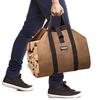 Amagabeli Toile Sac à bûche Cheminée Sac de chauffage Imperméable Transporteur de bois extérieur rangement pour le bois de