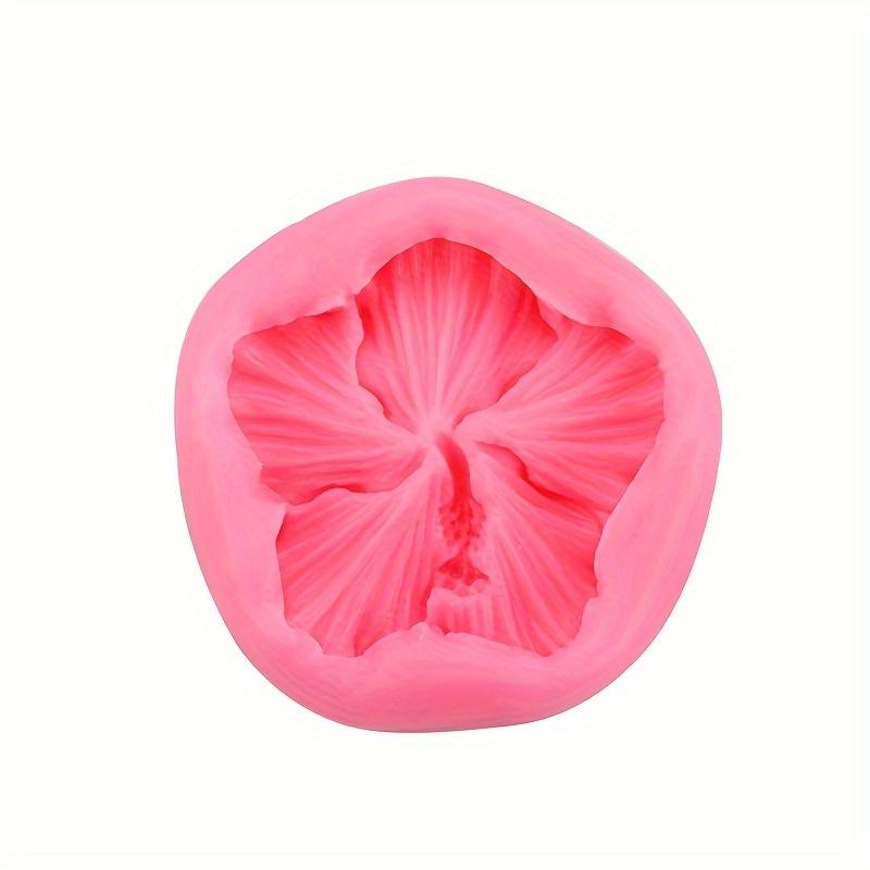 1pc Mini Five-Petal Hibiscus Flower Mold Silicone Mold DIY Mini Flower Aromatherapy Candle Mold Soap Mold