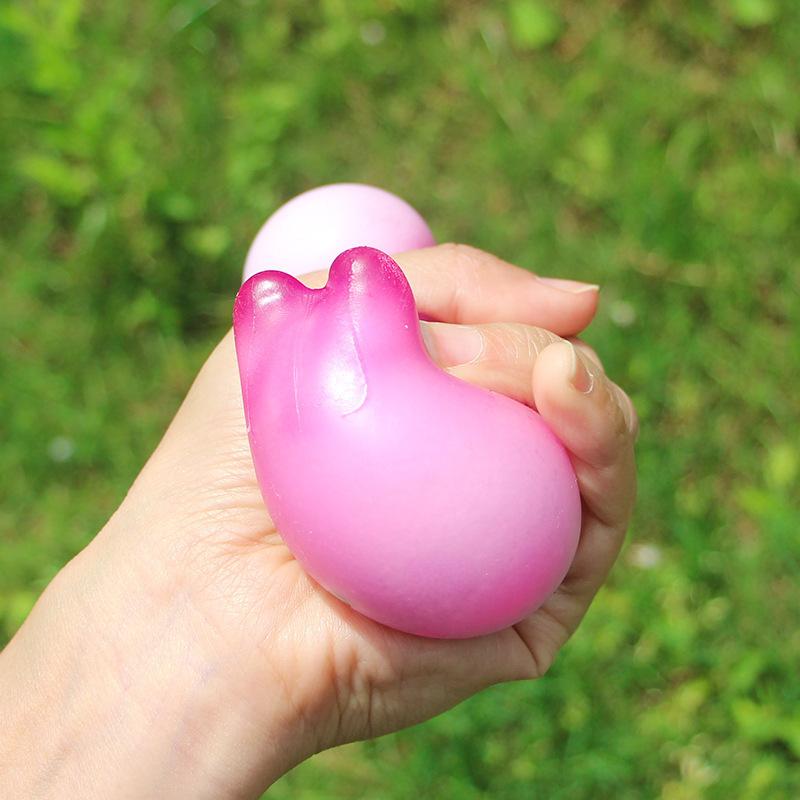 1-20PCS Color Changing Love Bunny Pinch Stress Relieving Toy Simulation Slow Rebound Adult Children's Toy Party Gift Easter Gift