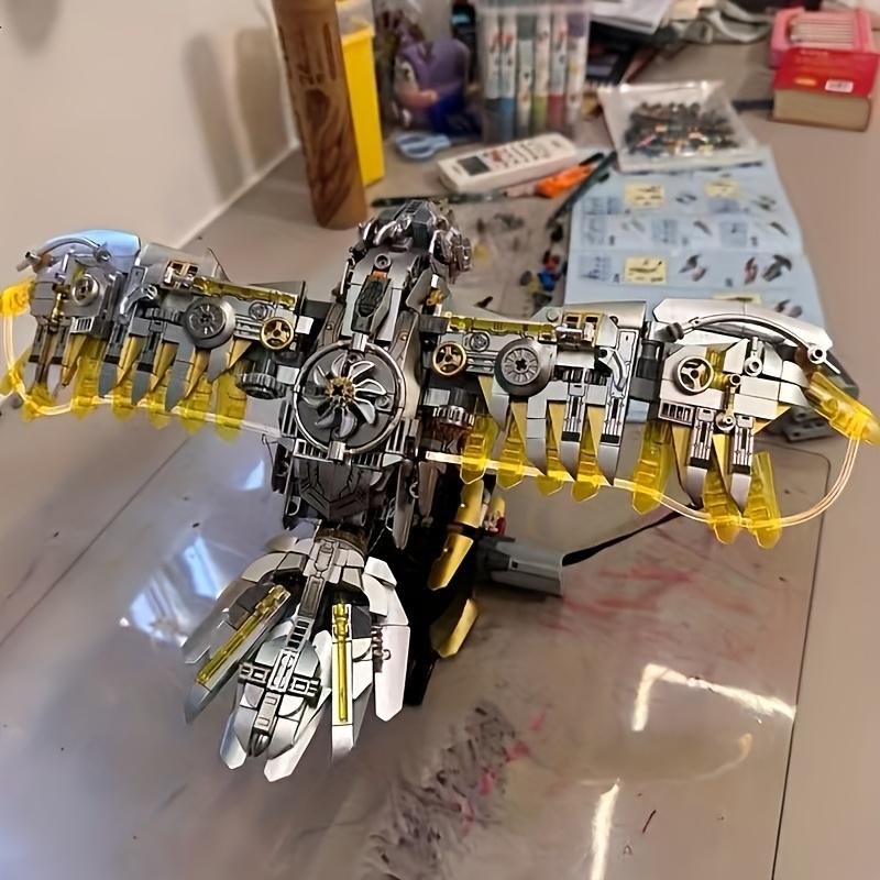 Cool Mechanical Eagle Model Building Block Set, With Multiple Movable Joints, High-Quality Abs Material, Home Decoration And Desktop Display