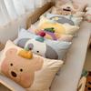 Soft Cotton Flannel Pillowcase Kids Adults 30x50cm 60s 100% Long Staple Printed Cartoon Design