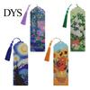 Artistic Stationery Items 4PCS Christmas Theme Diamond Painting Bookmarks, Creative DIY Art Kits, Bookmarks Stress Relief Portable Book Markers