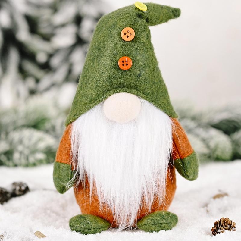 

Christmas Faceless Doll Elf Figurine - Green Style Decorative Nordic Rudolph Ornament New Arrival green