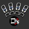 Car Sticker 2026 Ford Creative Metal Car Keyring Men's Key Chain Holder For Ford 2 3 Mondeo Mk3 F150 Ranger Fusion Mustang Fiest