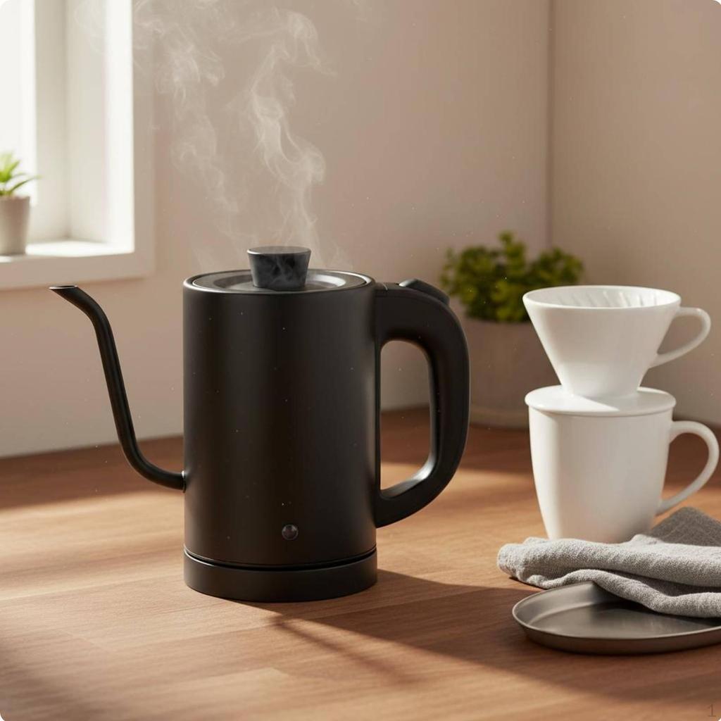 Electric Gooseneck Kettle 0.8 L Capacity Pouring Water Boiler for Coffee