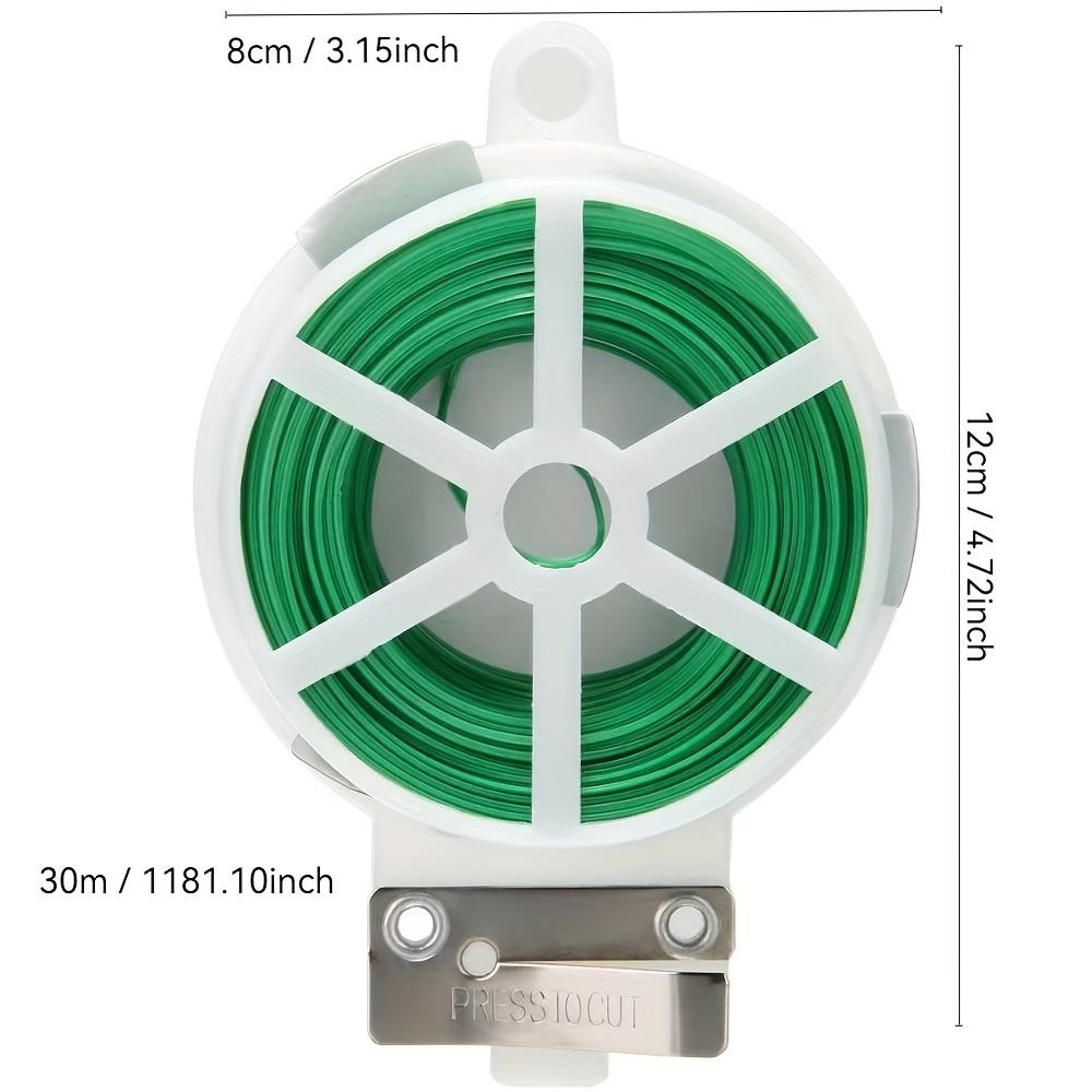 

Связи для садовых растений, гибкая проволочная конструкция, устойчивые к атмосферным воздействиям, скрутки для овощей и томатов, поддерживающие стяжки для вьющихся растений 30m/1181.10inch
