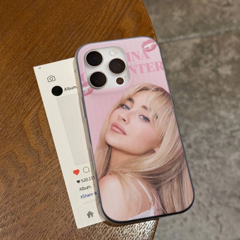 Pop Singer Sabrina Carpenter Phone Case For IPhone 17 16 15 14 Plus 11 12 13 Pro Max Shockproof Protection Soft Back Cover