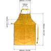 Leather Welding Work Apron - Flame Retardant and Splash Protective - Adjustable Shoulder Straps - Suitable for Welders and Blacksmiths